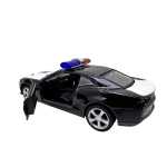 Macheta Ford Mustang politie 1:32 replica metal lumini si sunete usi capota si portbagaj deschise - imagine 5