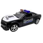 Macheta Ford Mustang politie 1:32 replica metal lumini si sunete usi capota si portbagaj deschise