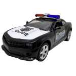 Macheta Ford Mustang politie 1:32 replica metal lumini si sunete usi capota si portbagaj deschise - imagine 7