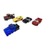 Set 5 Machete Cars cu lansator catapulta masini Lightning McQueen Sheriff Mater - imagine 6
