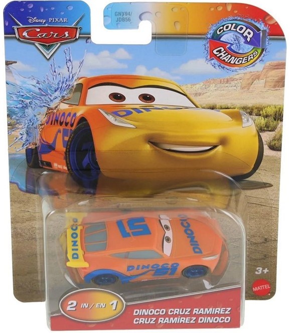Masinuta Disney Cars Dinoco Cruz Ramirez Schimba Culoarea Color Changers Scara 1:55 Masinuta Disney Cars Dinoco Cruz Ramirez Schimba Culoarea Color Changers Scara 1:55 - imagine 1