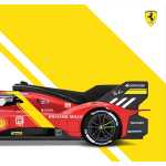 Macheta metal BBURAGO FERRARI 24h Le Mans 499P 3.0L TURBO la scara 1/18 - imagine 3