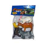 Set animale domestice ferma figurine plastic 4 piese JPT