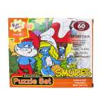 Puzzle copii Strumfii 60 piese joc educativ 28x20 cm