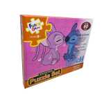Puzzle copii Stitch 60 piese joc educativ 28x20 cm - imagine 3