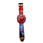 Ceas copii Cars electronic cu proiector imagini capac rotitor lumini 3 ani