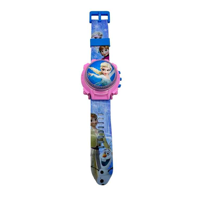 Ceas copii electronic cu capac rotitor model printese desene animate curea reglabila
