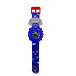 Ceas copii electronic cu capac rotitor Stitch albastru curea reglabila - imagine 3