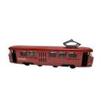 Macheta tramvai maro metal jucarie die-cast 20 cm usi deschise - imagine 6