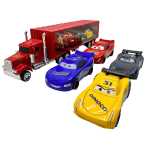 Set 4 masinute Cars si tir Mac metal Alloy Car jucarie copii 3 ani+