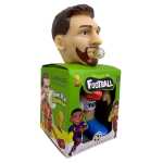 Figurina fotbalist antistres cu bula de mestecat Football squeeze jucarie haioasa