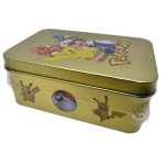 Cutie metalica Pokemon cu carti incluse pentru depozitare carduri si colectie Pikachu As - imagine 3