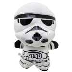 Papusa plus soldat Star Wars trooper alb negru jucarie moale pentru copii ideala pentru cadou si colectie 20cm