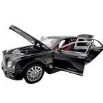 Macheta Bentley Mulsanne negru 1:24 replica metal lumini si sunete usi capota portbagaj deschise - imagine 12