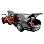 Macheta Bentley Mulsanne negru 1:24 replica metal lumini si sunete usi capota portbagaj deschise - imagine 14