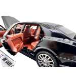 Macheta Bentley Mulsanne negru 1:24 replica metal lumini si sunete usi capota portbagaj deschise - imagine 15