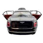 Macheta Bentley Mulsanne negru 1:24 replica metal lumini si sunete usi capota portbagaj deschise - imagine 19