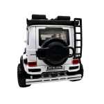 Macheta Mercedes G class alb 4x4 scara 1:32 off road usi capota deschise sunete si lumini - imagine 12