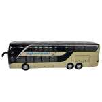 Macheta metal Autobuz Setra auriu etajat 1:32 model autocar turistic cu usi si compartimente deschise sunet si lumini - imagine 5