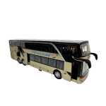 Macheta metal Autobuz Setra auriu etajat 1:32 model autocar turistic cu usi si compartimente deschise sunet si lumini - imagine 9