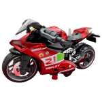 Macheta motocicleta sport scara 1:14 replica metal lumini si sunete pull back