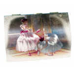 Cutie Bijuterii Muzicala cu Cheita Balerina si Oglinda Melodie Swan Lake Stil Vintage 15 cm