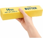 Jucarie Squishy in forma de pachet unt Salted Butter 23cm - imagine 7