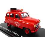 Macheta Renault Colorale Prairie 4x4 Break Incendie 1955 1:43 replica metal rosu - imagine 6