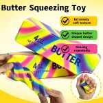 Jucarie Squishy pachet unt multicolor 13 cm pentru eliberare stres - imagine 4