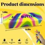 Jucarie Squishy pachet unt multicolor 13 cm pentru eliberare stres - imagine 3