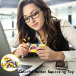 Jucarie Squishy pachet unt multicolor 13 cm pentru eliberare stres - imagine 5