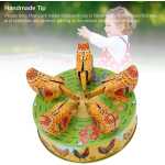 Jucarie Mecanica din Metal Gainuse care Ciugulesc stil Retro Vintage 14 cm - imagine 7