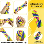 Jucarie Squishy pachet unt multicolor 13 cm pentru eliberare stres - imagine 6