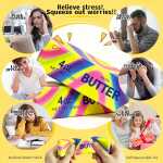 Jucarie Squishy pachet unt multicolor 13 cm pentru eliberare stres - imagine 2