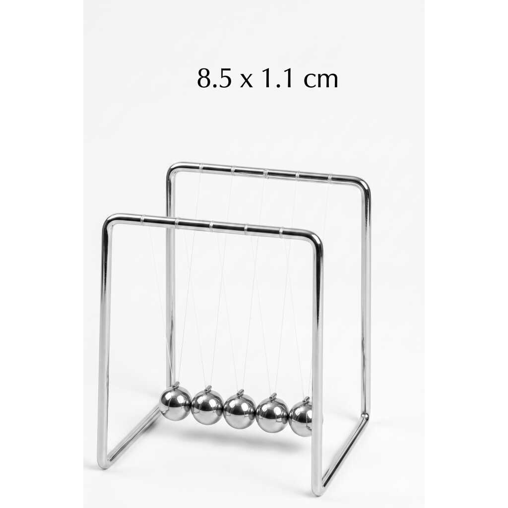 Pendulul lui Newton Bile Metalice Balans 8.5 cm Obiect Decorativ Birou Stil Retro