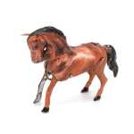 Calut de Colectie din Metal Jucarie Mecanica cu Cheita Stil Retro Vintage