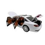 Macheta auto Audi A8 alb metalica cu sunete lumini usi si capota functionale 1:24 - imagine 16