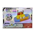 Set Tren Magnetic DIY Railcar & Magnetic Train 62 piese pista modulara copii - imagine 3