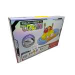 Set Tren Magnetic DIY Railcar & Magnetic Train 62 piese pista modulara copii - imagine 4