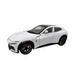 Macheta replica Ferrari Purosangue alba 1:24 metal lumini sunete usi si capote functionale