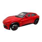 Macheta replica Ferrari Purosangue rosu 1:24 metal lumini sunete usi si capote functionale
