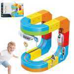 Set Tren Magnetic DIY Railcar & Magnetic Train 62 piese pista modulara copii - imagine 5