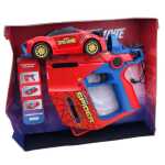 Masina Spiderman telecomandata tip pistol laser 3 in 1 Spider Racing cu lumini si sunete control 2.4GHz - imagine 2