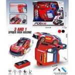 Masina Spiderman telecomandata tip pistol laser 3 in 1 Spider Racing cu lumini si sunete control 2.4GHz - imagine 6