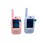 Set statii walkie talkie video copii cu ecran camera si comunicare audio albastru si roz - imagine 13