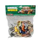 Set figurine animale salbatice Animal World 12-16 piese figurine realiste safari copii