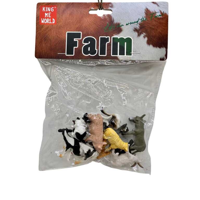 Set figurine animale domestice ferma 8-10 piese Farm figurine realiste copii