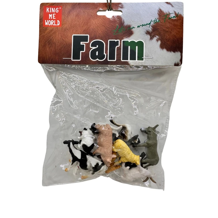 Set figurine animale domestice ferma 8-10 piese Farm figurine realiste copii
