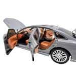 Macheta auto Audi A8 gri metalica cu sunete lumini usi si capota functionale 1:24 - imagine 19