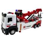 Macheta camion tractari 1:24 replica metal lumini si sunete brat mobil si accesorii functionale - imagine 3